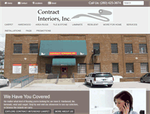Tablet Screenshot of contractinteriorsflooring.com
